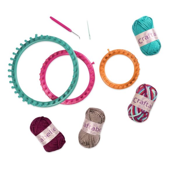 Craftabelle – Cozy Cuffs & Cowls Creation Kit – Beginner Knitting Kit – 9pc - Picture 2 of 7